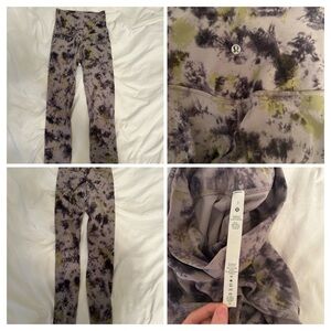 Lululemon size 2 align high rise in radial tie dye